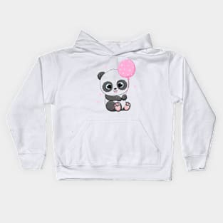 panda balloon Kids Hoodie